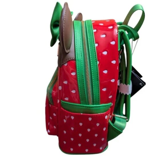Loungefly Disney Chocolate scented Strawberry Ears Mini Backpack NWT - Picture 2 of 8